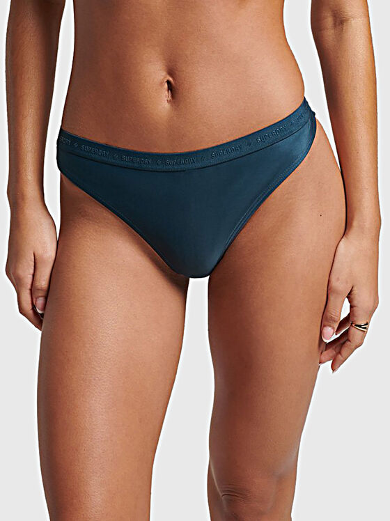 Bikini bottom with accent logo  - 1