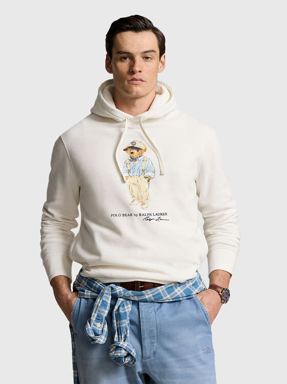 Sweatshirt with hood and print - 1