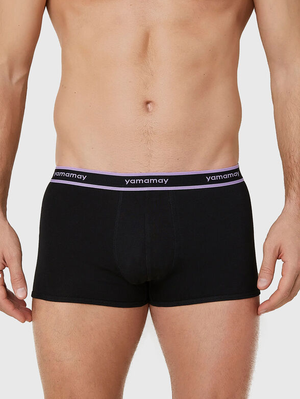 NEW FASHION COLOR cotton boxers with logo embroidery - 1