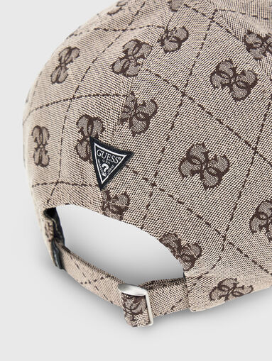 Baseball cap with 4G logo print - 3