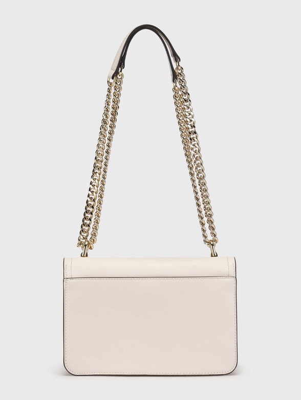 Bag in ecru color with golden logo - 3