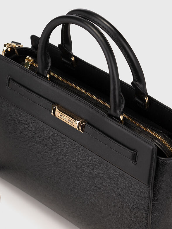 Black large bag with gold details - 6
