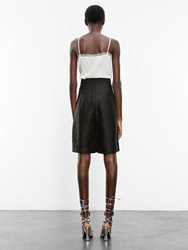 Linen bermuda shorts - 4