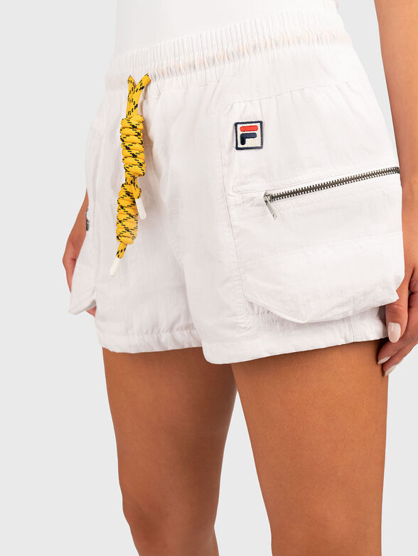 Unisex sports shorts with accent ties - 5