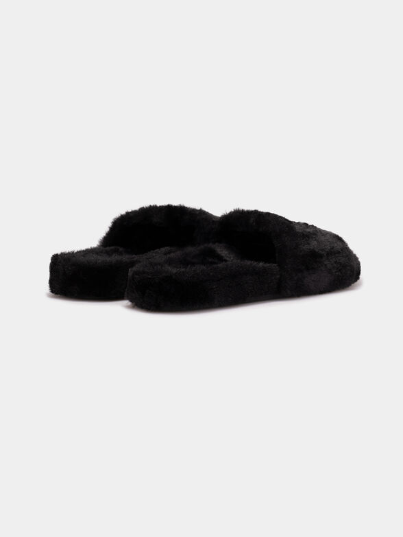 Black slippers SOFT 157 with logo - 3