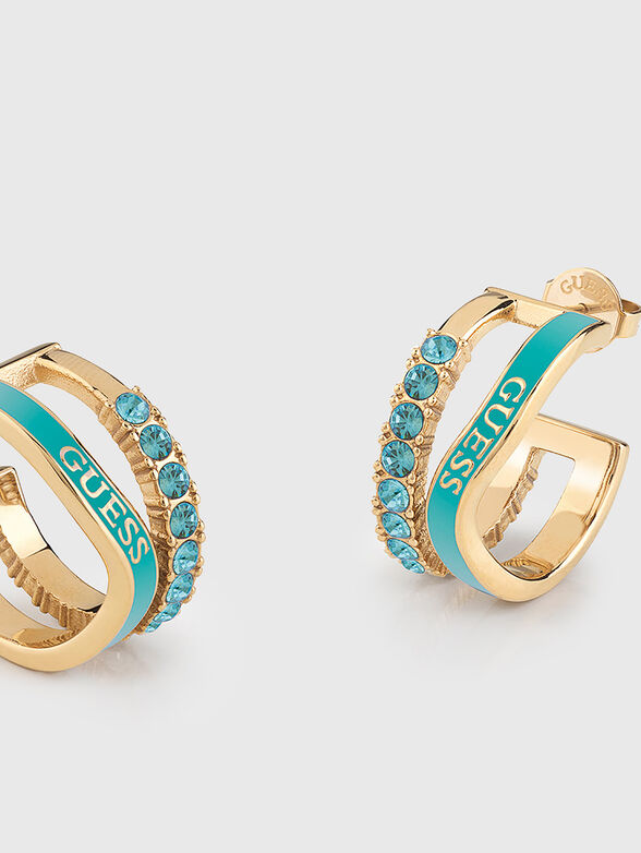 PERFECT LIAISON earrings in blue color - 2