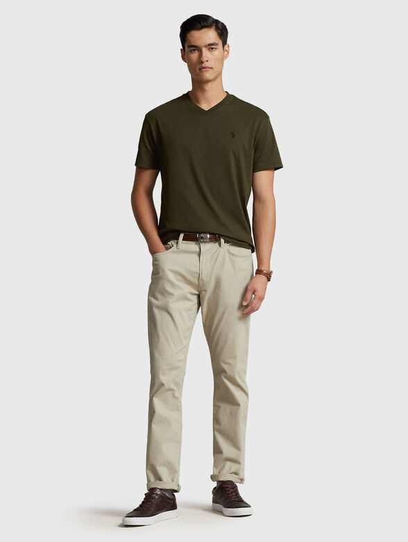 Beige cotton pants - 4