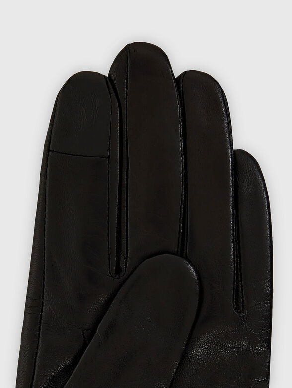 K/SIGNATURE leather gloves - 4