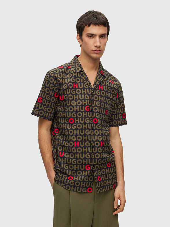 ELLINO shirt with monogram logo print - 1