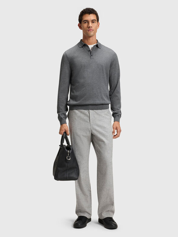 LANCIONE slim-fit wool sweater - 2