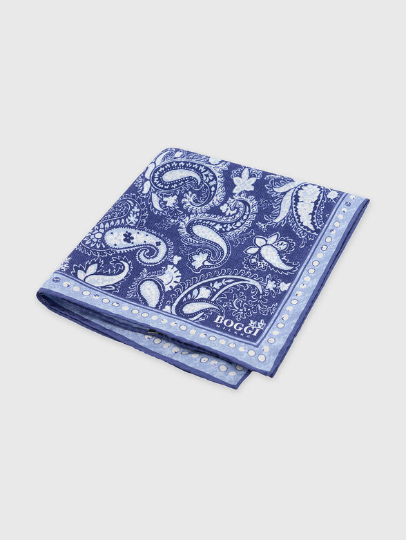 Pocket square with contrasting print - 1