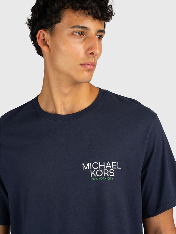 Cotton T-shirt with a statement print on the back - 4
