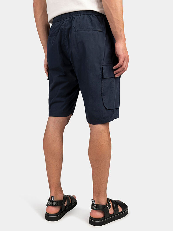 Dark blue shorts with cargo pockets - 2