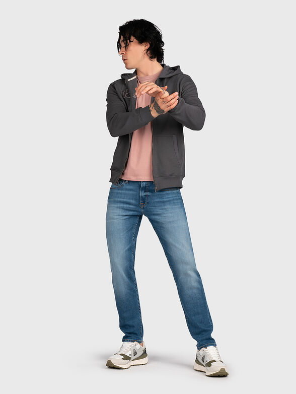 JACK dark blue T-shirt with logo detail - 2