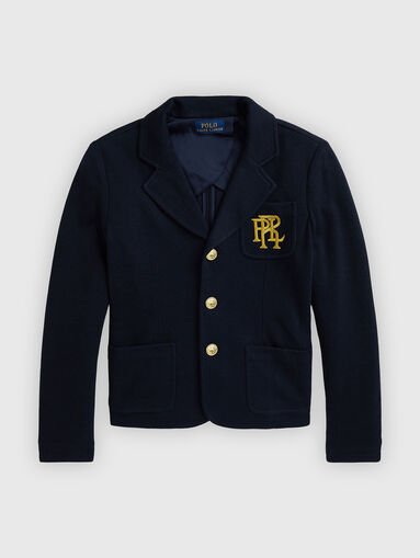 Navy blue jacket with logo - 4