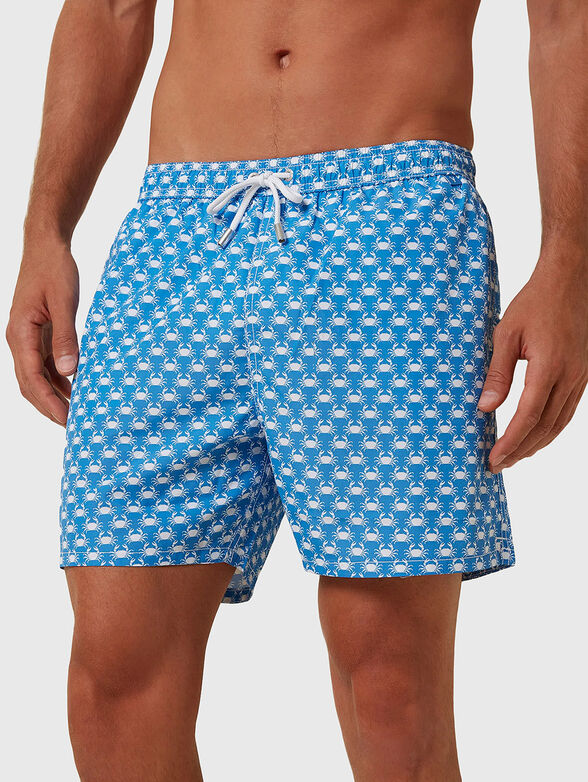 ITALIAN LIDO blue beach shorts - 1