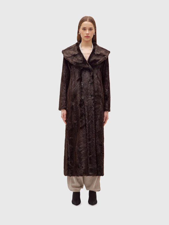 Long coat in soft texture - 1