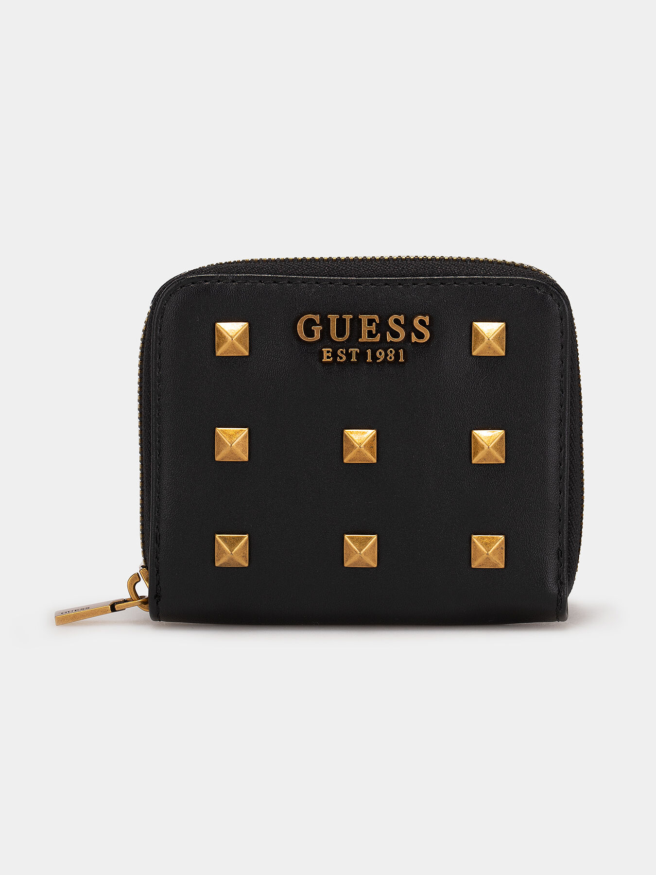 AMANTEA black purse with gold studs brand GUESS