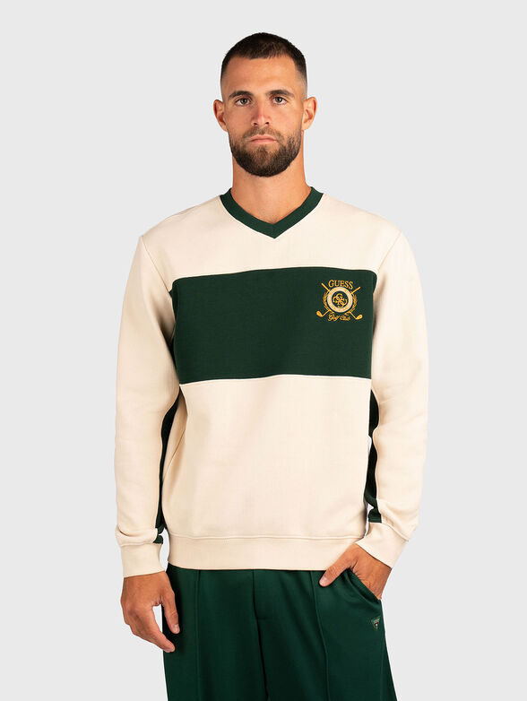 Sweatshirt with color-block effect - 1