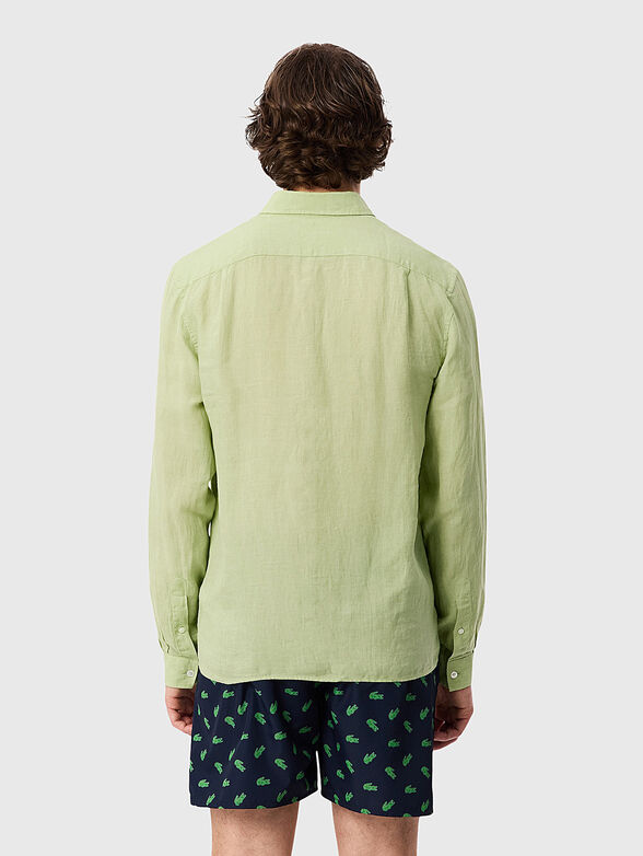 Pink linen shirt - 3