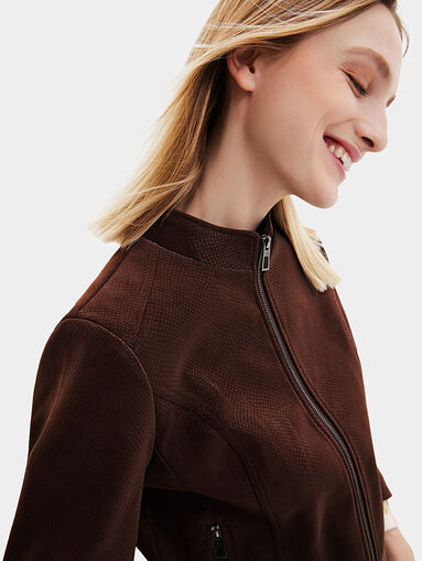 LAS VEGAS black suede-effect jacket - 3