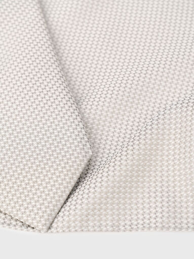 Silk printed tie and handkerchief set - 4