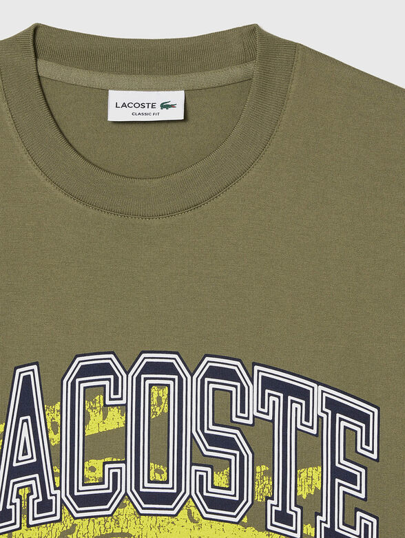 Black T-shirt with logo accent print  - 2