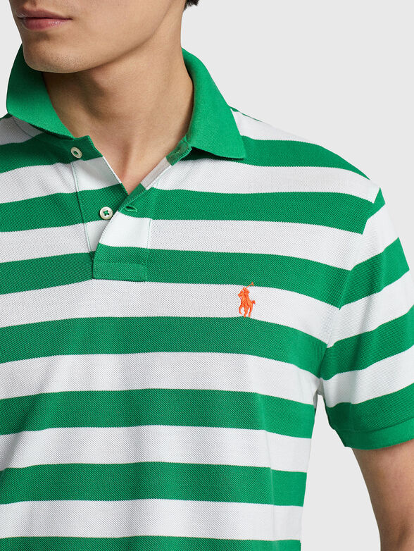 Striped cotton Polo-shirt - 4