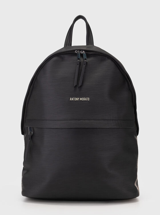 Logo accent black backpack  - 1