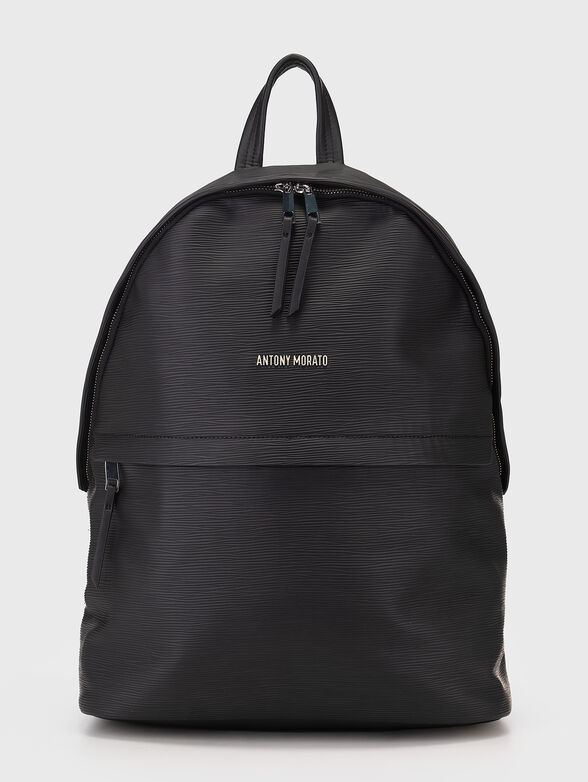 Logo accent black backpack  - 1