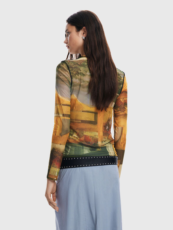 LOVE LIFE blouse with sheer effect - 3