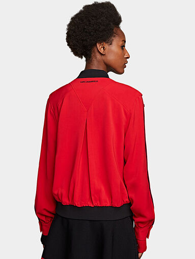 Bomber with buttoned sleeves - 3