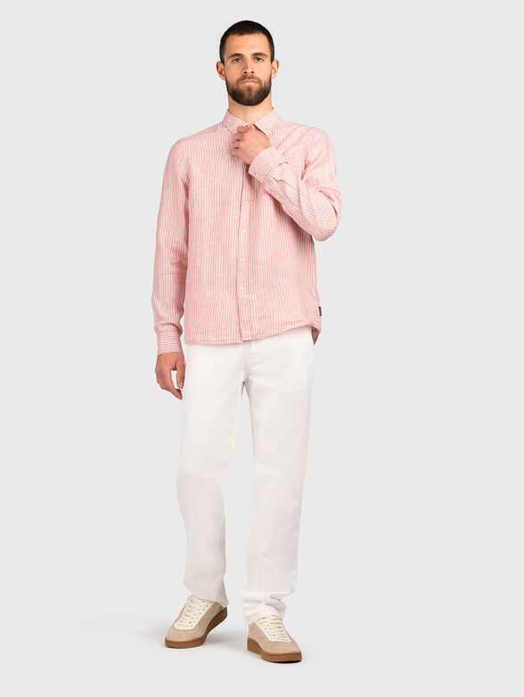 Long sleeve linen shirt - 2