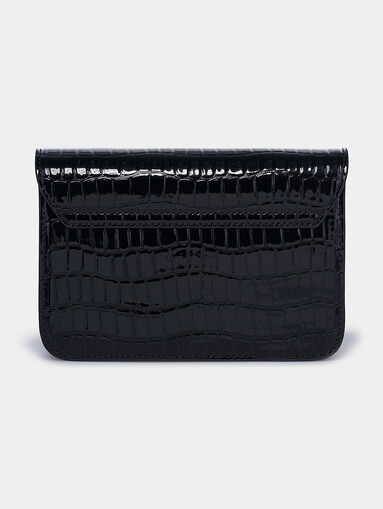 BLOSSOM Black clutch with logo patch - 3