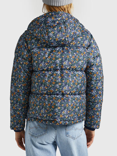 MORGAN down jacket with floral print  - 3