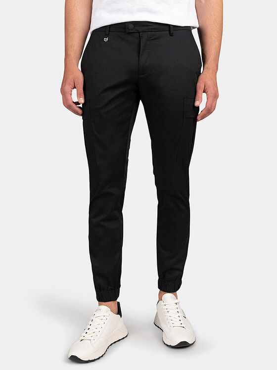 Черен карго панталон - 1