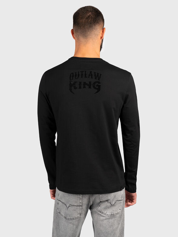 Long sleeve T-shirt in black  - 1
