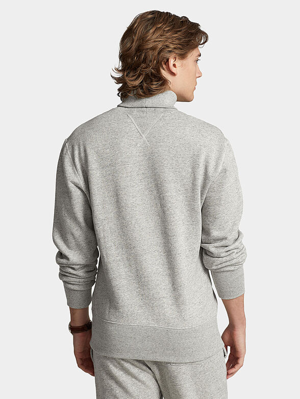 Sweatshirt with turtleneck and pocket - 2