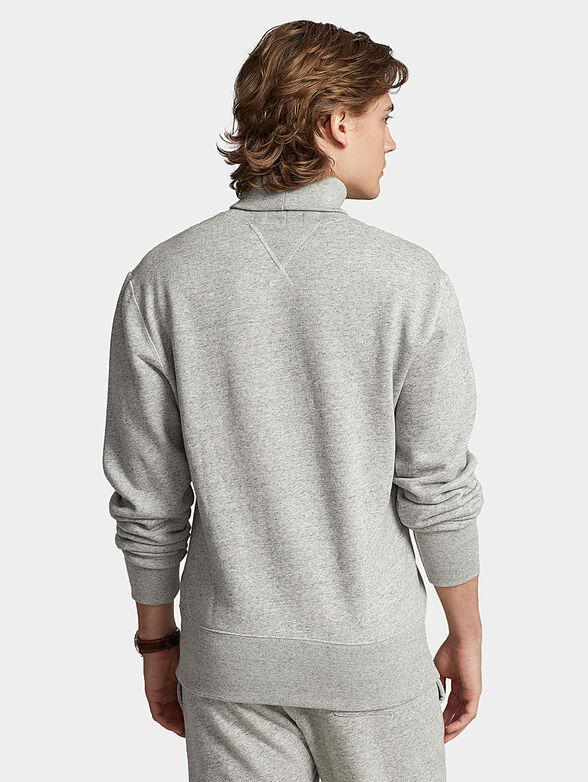 Sweatshirt with turtleneck and pocket - 3