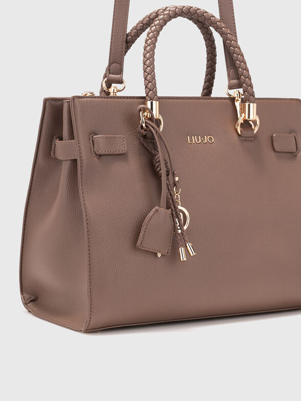 Brown eco leather bag - 5