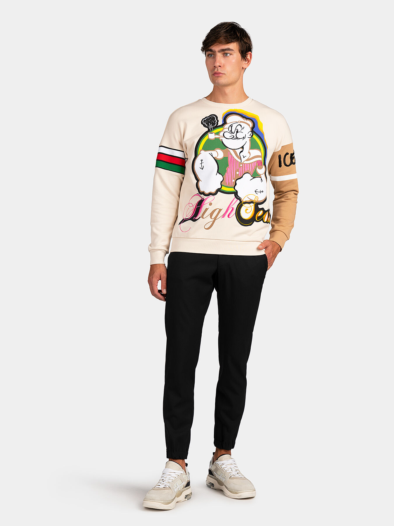 柔らかな質感の Sweatshirt Globalbrandsstore.com/en — ICEBERG brand print with トップス