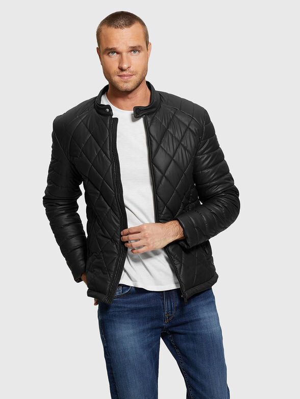 Black quilted jacket  - 1