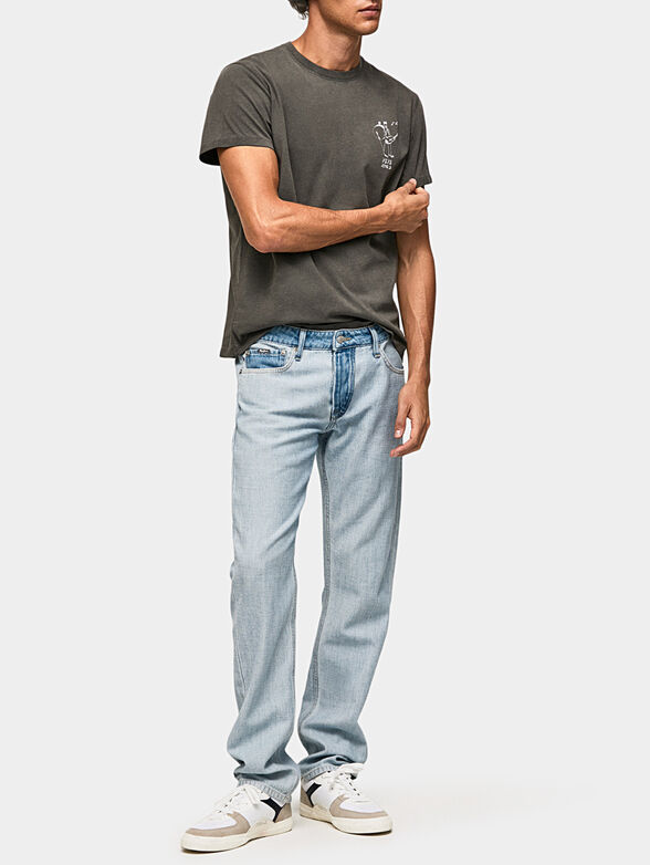 ALFORD green T-shirt with contrasting accent - 2