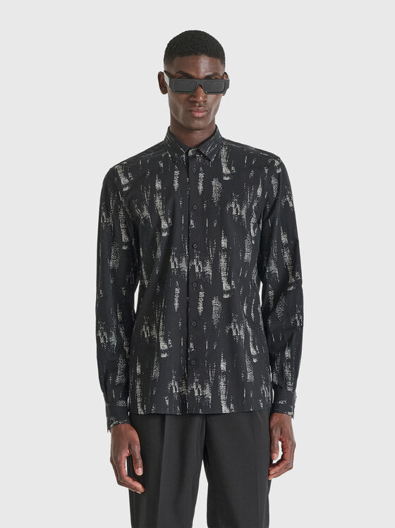 Риза BARCELONA с акцентен принт - 1