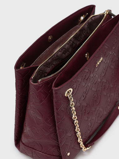 Boston bag with embossed logo print - 4