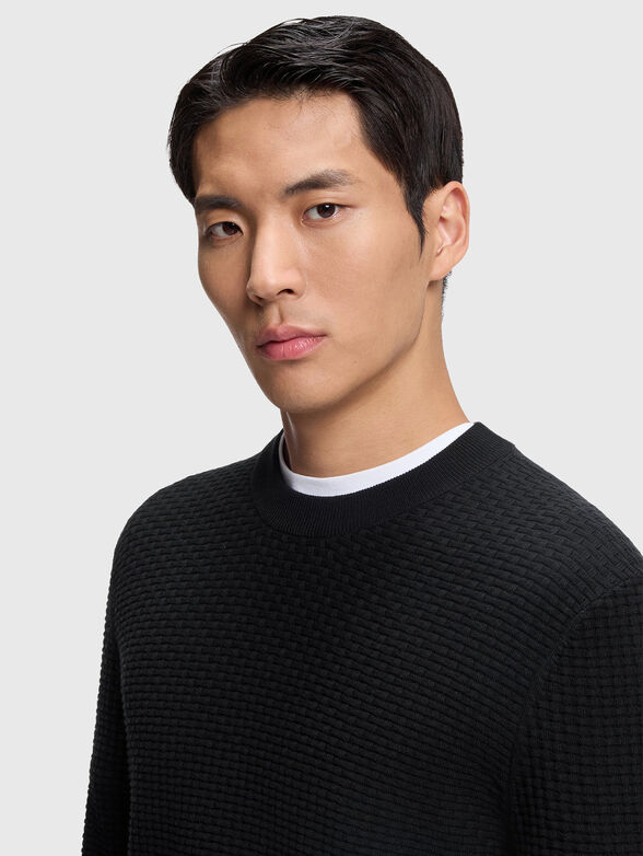 Knitted cotton sweater - 4