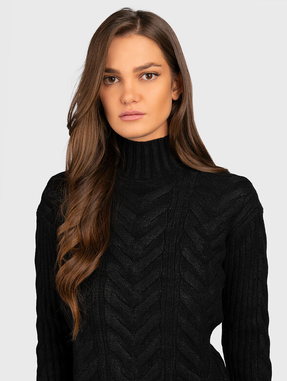 DIANE black knitted sweater - 4