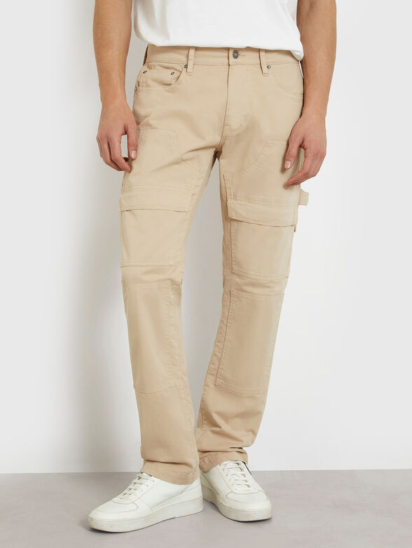 UTILITY beige cargo pants - 1