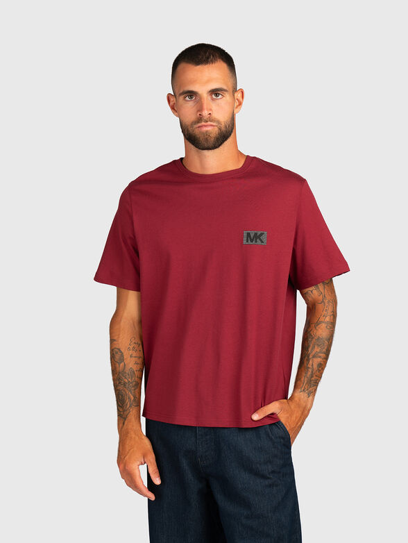 Cotton T-shirt with accent back - 1