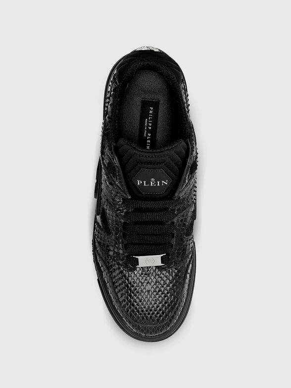Black python skin shoes - 3